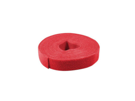 LogiLink Ruban auto-agrippant, 16 mm x 4 m, rouge