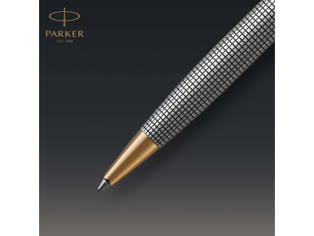 PARKER Stylo à bille SONNET Ciselé Argent G.T.