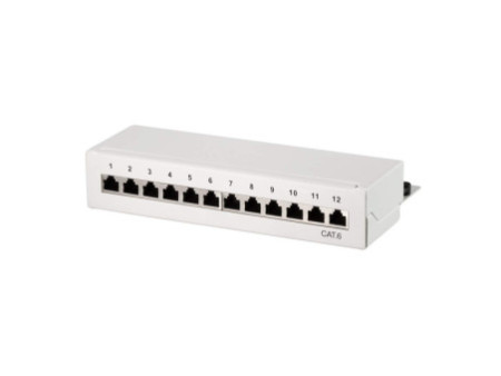 LogiLink Panneau de brassage de bureau Cat.6, blindé,