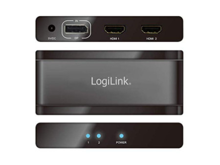 LogiLink Répartiteur vidéo 4K HDMI, 2 ports