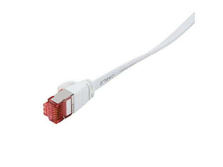 LogiLink Câble patch plat U/FTP, Cat.6A, 3,0 m, blanc