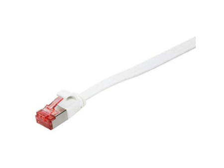 LogiLink Câble patch plat U/FTP, Cat.6A, 7,5 m, blanc