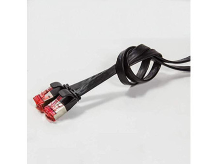 LogiLink Câble patch plat U/FTP, Cat.6A, 20,0 m, noir