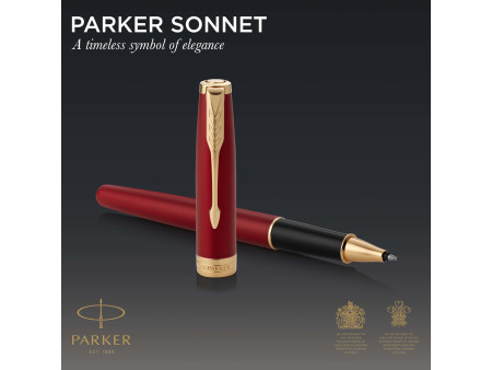 PARKER Stylo roller SONNET Rouge Intense G.T.