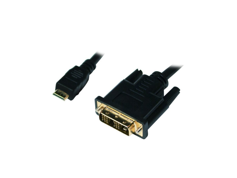 LogiLink Câble de connexion mini HDMI, mini HDMI - DVI-D