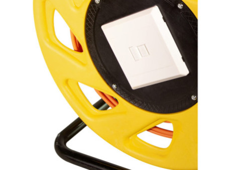 LogiLink Enrouleur de câble réseau, cat. 6A avec câble cat.7