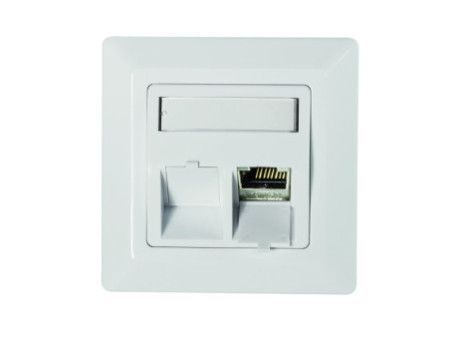 LogiLink Boîtier d'encastrement pour module keystone, double