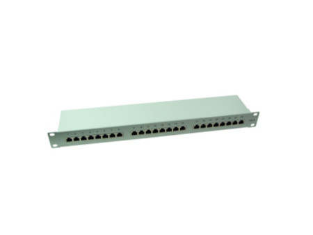 LogiLink panneau de brassage Cat.6 EconLine, 24 Ports, gris
