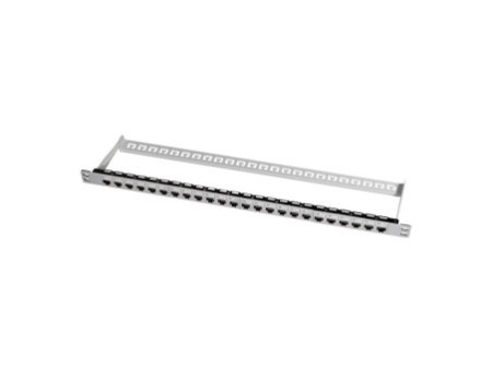 LogiLink panneau de brassage modulaire.6A, 24 ports, gris