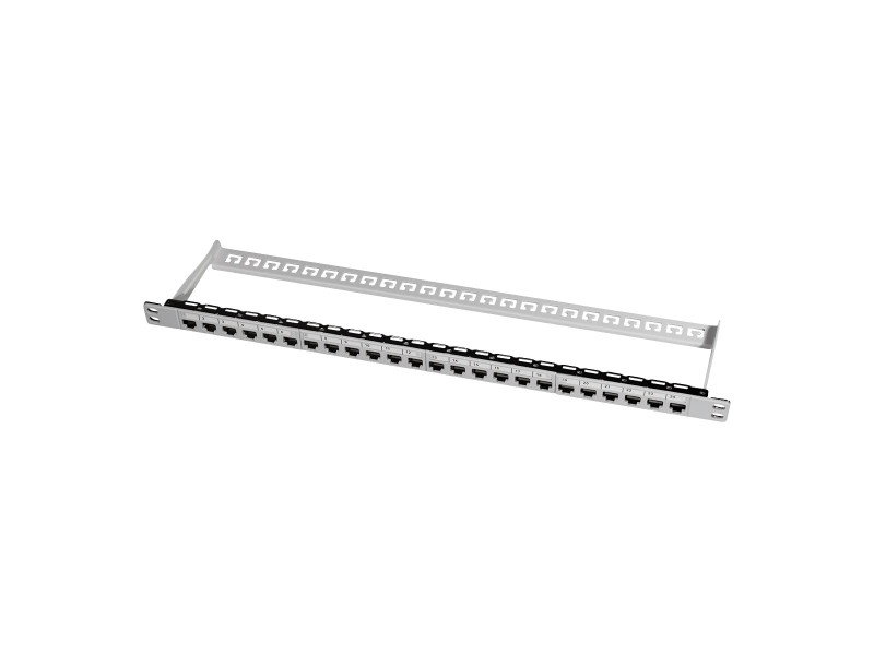 LogiLink panneau de brassage modulaire.6A, 24 ports, gris