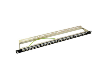 LogiLink panneau de brassage modulaire.6A, 24 ports, noir