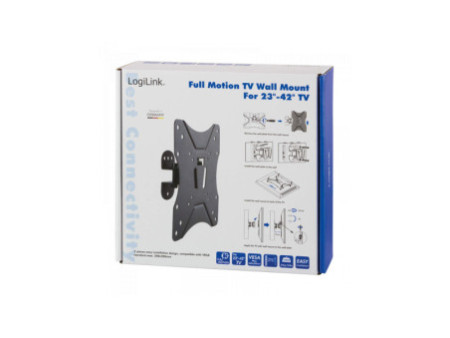 LogiLink Support mural pour TV Full Motion,58,42 - 106,68 cm