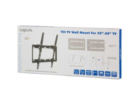 LogiLink Support mural pour téléviseur, inclinable pour