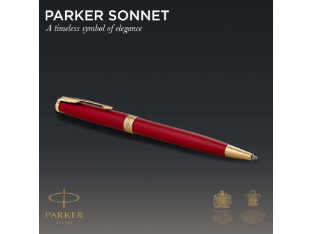 PARKER Stylo à bille SONNET Rouge Intense G.T.