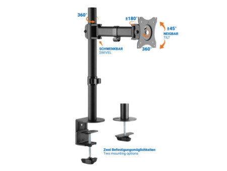 LogiLink Bras support pour écran, noir