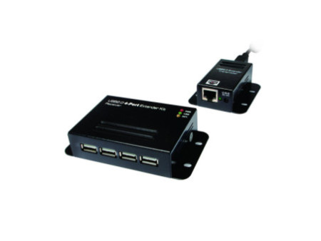 Logilink Set extenseur USB 2.0, avec 4 ports USB Hub, PoE