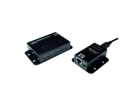 Logilink Set extenseur USB 2.0, avec 4 ports USB Hub, PoE