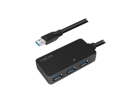 Logilink Câble de rallonge actif 3,0 avec USB Hub, 10 m