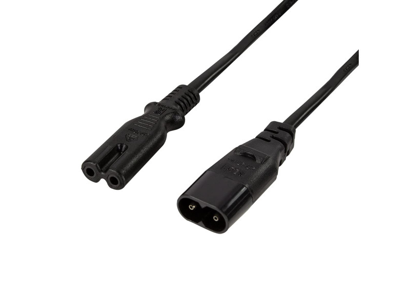 LogiLink Câble de rallonge à 3 broches, C8 - C7, 2,0 m