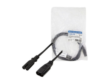 LogiLink Câble de rallonge à 3 broches, C8 - C7, 2,0 m