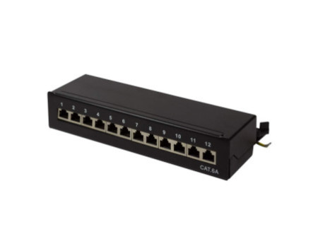 LogiLink panneau de brassage Patch Panel cat. 6A, 12-Ports,