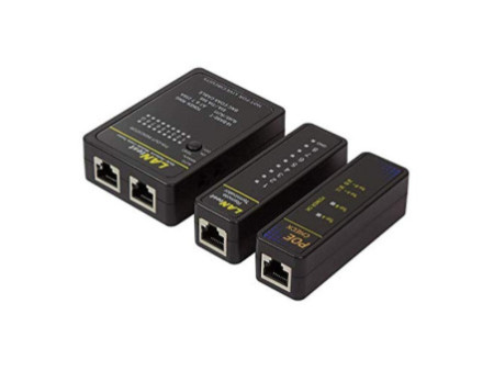 LogiLink testeur de câble réseau avec PoE Finder, noir