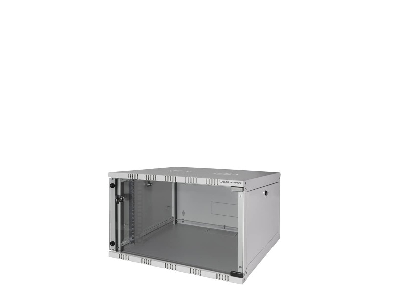 LogiLink Coffret mural 19', démonté, 6 U, gris clair