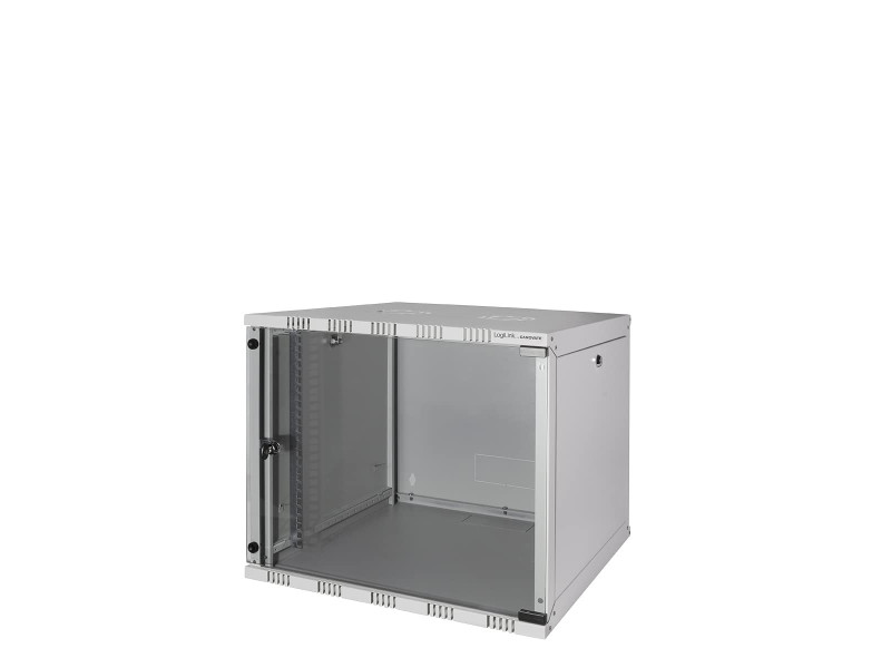 LogiLink Coffret mural 19', démonté, 9 U, gris clair