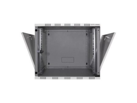 LogiLink Coffret mural 19', démonté, 9 U, gris clair