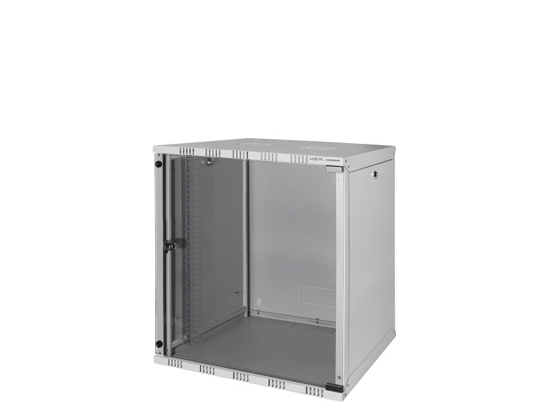 LogiLink Coffret mural 19', démonté, 12 U, gris clair