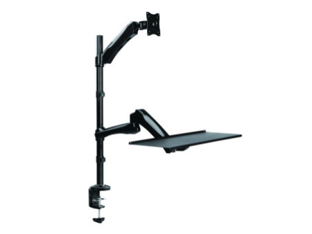 LogiLink Poste de travail assis-debout, pour 1 moniteur,noir