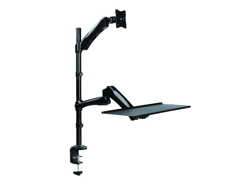 LogiLink Poste de travail assis-debout, pour 1 moniteur,noir