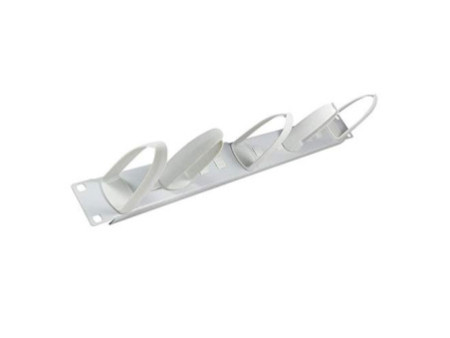 LogiLink Passe-câbles 19', 1 U, avec 5 crochets flexibles,