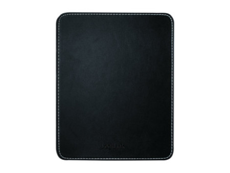 LogiLink Tapis de souris dans un design en cuir, noir
