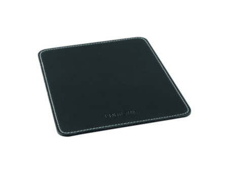 LogiLink Tapis de souris dans un design en cuir, noir