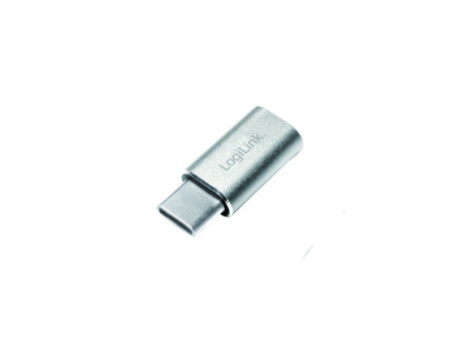 LogiLink Adaptateur USB, USB-C mâle - micro USB femelle