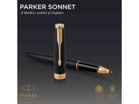 PARKER Stylo roller SONNET Noir Mat G.T.
