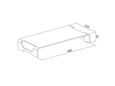 LogiLink Support pour moniteur, en aluminium, argent