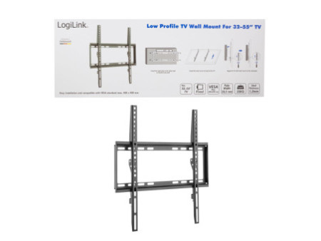 LogiLink Support mural pour TV, plat, pour 81,28 à 139
