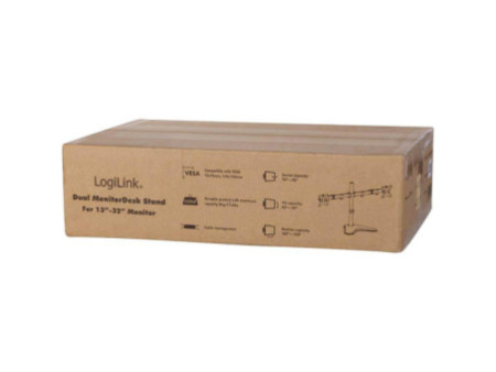 LogiLink Bras support pour écran TFT/LCD avec scole, 2 bras