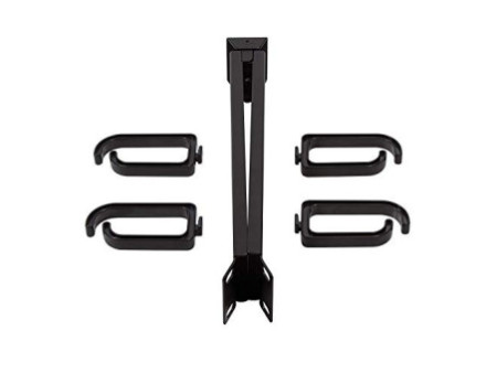 LogiLink Panneau guide-câbles 19', 1 U, courbé, noir