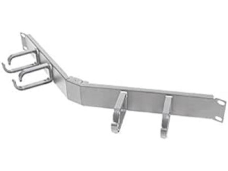 LogiLink Panneau guide-câbles 19', 1 U, courbé, gris clair