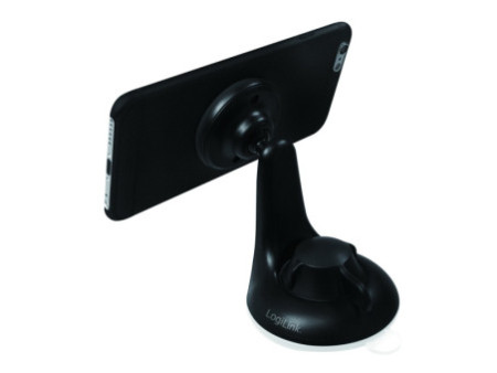 LogiLink Support magnétique de smartphone pour voiture, noir