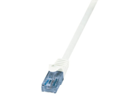 LogiLink Câble Patch EconLine, cat.6A, U/UTP, 2,0 m, blanc