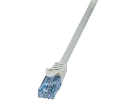 LogiLink Câble Patch EconLine, cat.6A, U/UTP, 0,5 m , gris