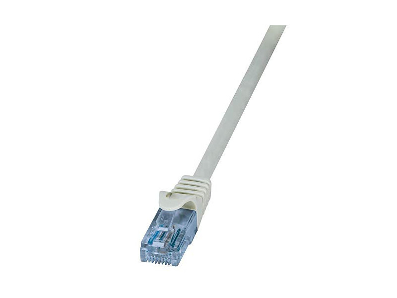 LogiLink Câble Patch EconLine, cat.6A, U/UTP, 1,0 m, gris