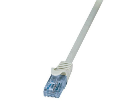 LogiLink Câble Patch EconLine, cat.6A, U/UTP, 10,0 m, gris