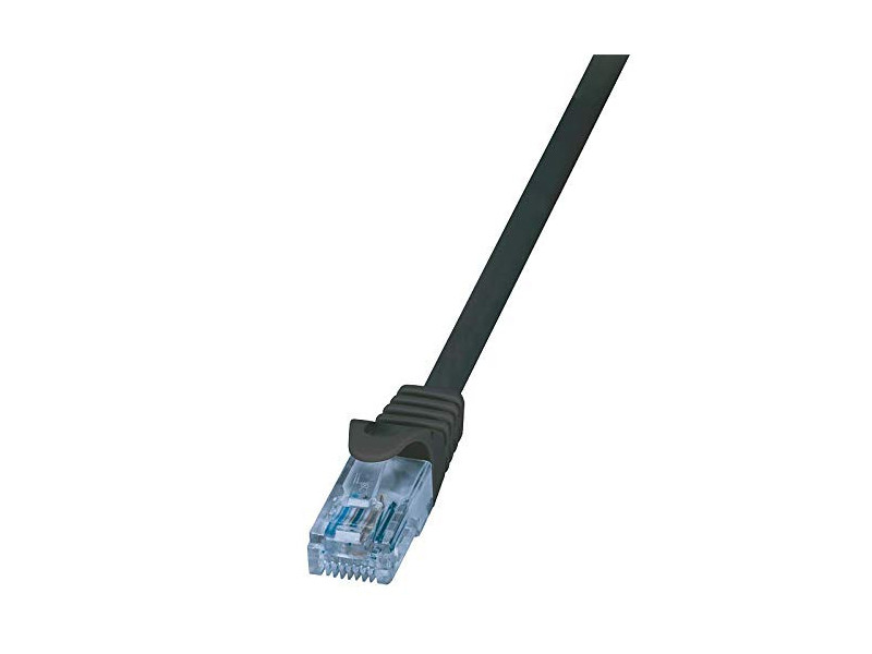 LogiLink Câble Patch EconLine, cat.6A, U/UTP, 0,5 m, noir