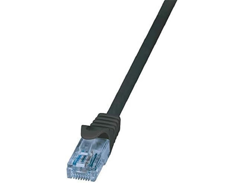 LogiLink Câble Patch EconLine, cat.6A, U/UTP, 1,0 m, noir