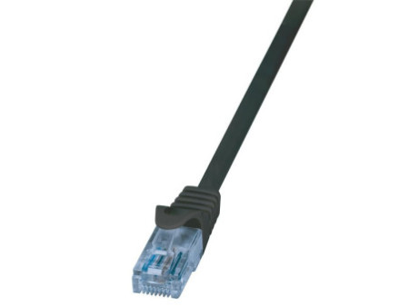 LogiLink Câble Patch EconLine, cat.6A, U/UTP, 10,0 m, noir